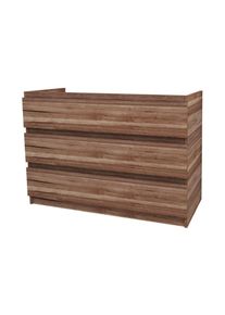 BELVIT Waschbeckenunterschrank 120 cm Eiche MDF Softclose hängend