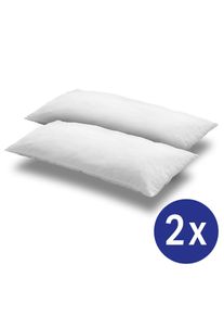 2 x Almohada de microfibra CloudComfort Basic 40 x 80 cm