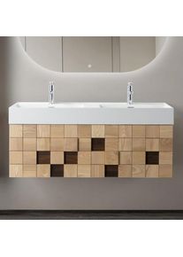 Waschtischunterschrank-Set MOVEA 120 cm Waschbecken mattweiß