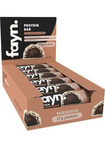 fayn Protein Bar Box, 12 x 55 g Riegel, White and Dark Cookies