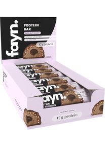 fayn Protein Bar Box, 12 x 55 g Riegel, Hazelnut Nougat