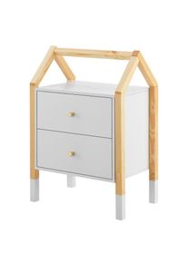 Juskys Gyerek &eacute;jjeliszekr&eacute;ny h&aacute;zik&oacute; mint&aacute;val 2 fi&oacute;kkal feh&eacute;r