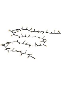 Konstsmide, LED-Lichterkette &raquo;Weihnachtsdeko aussen&laquo; gefrostet, 2000 warm wei&szlig;e Dioden, schwarz, Dioden 2.000 Stk., schwarz