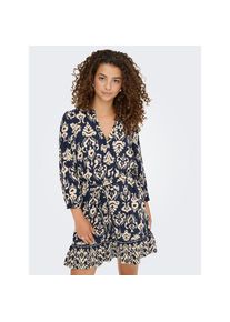 Only , Tunikakleid »ONLANTONIA LIFE 3/4 SHORT DRESS WVN« Sommerkleid , Cloud Dancer AOP:ANTONIA BLUE PRINT , N-Gr , XS -N-Gr , XS , Kurzes Kleid...