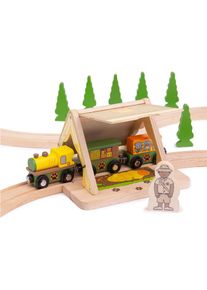 Bigjigs Safarizelt mit Holzschienen