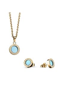 Bering | Juego de Joyas | Arctic Symphony | oro pulido | 427-707-Arctic-Blue-Gold