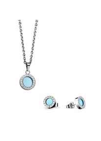 Bering | Juego de Joyas | Arctic Symphony | plata pulido | 427-707-Arctic-Blue
