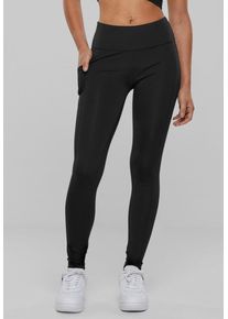 Urban Classics - Ladies Recycled Pocket Black - Leggings - negro - XS - 80% Poli&eacute;ster, 20% Elastano,Sint&eacute;ticos