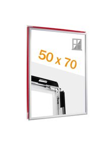 Cadre clic-clac pour vitrine, aluminium, B2 argent