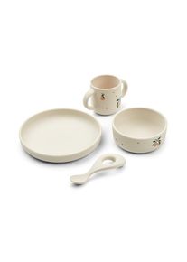 Liewood Sada riadu 'Vivi' Chlapci krémová / tmavozelená / marhuľová One Size