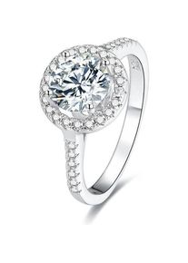 Beneto, Ring, Silver ring with crystals AGG193 - Circuit: 50 mm (L), (50, 925 Silber)