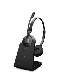 Jabra Engage 45 Se Stereo (Docking, Kabellos, USB-C), Office Headset, Schwarz