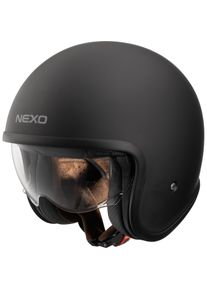 Nexo Jethelm Urban Style II mattschwarz XS - Helme & Brillen - Café Racer Helme & Brillen - Café Racer Jethelme