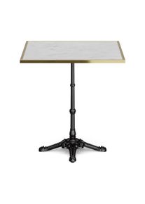 Blumfeldt Patras Lux, bisztr&oacute; asztal, m&aacute;rv&aacute;ny asztallap, 60 x 60 cm, &ouml;nt&ouml;ttvas l&aacute;bazat