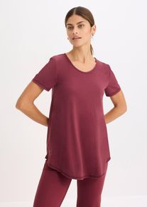 Maglia per sport ultra morbida con inserto in mesh ad asciugatura rapida, Rosso, Taglia 58/60 (XXL), bonprix
