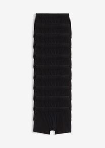 Boxer aderenti con cotone (pacco da 10), Nero, Taglia 5 (M), bonprix