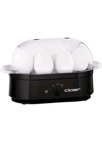 Cloer 6080 Eierkocher 6 Eier schwarz, Eierkocher, Schwarz