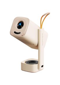 Yaber T1 Pro Portabler Filmprojektor (Full HD, 220 lm, 1.54 - 1.18:1), Beamer, Beige