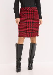 bonprix Női Bukl&eacute; szoknya, fekete, 54