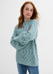 bonprix Gruby sweter, zielony, 128/134