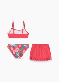 bonprix Bikini y falda (3 piezas), fucsia, 176/182