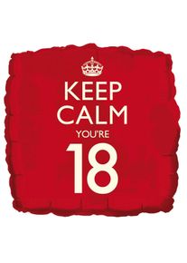 Ballon 18 ans Anniversaire keep calm 46 cm