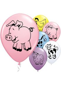 5 ballons de la vie à la ferme 28cm