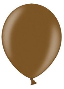 partydeco 10 ballons métalliques party star marron 27cm