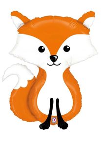 Ballon aluminium petit renard 91cm