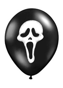 partydeco 6 ballons Screaming Ghost 30cm