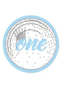 Bristol 8 assiettes en carton Premier anniversaire Prince 17cm