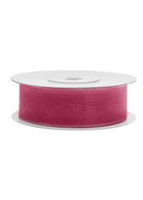 partydeco Ruban mousseline rose 25m 19mm