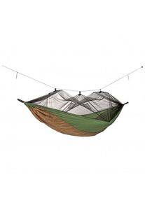 Amazonas H&auml;ngematte Moskito-Aventure Thermo Hammock (2,75 x 1,4 m, grey/olive/brown)