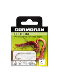 Cormoran Profiline Wurmhaken gebunden Gr.10