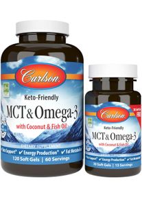 Carlson Labs MCT & Omega-3, 120 + 30 Kapseln