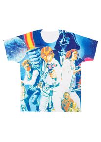 Star Wars - Allover Retro Poster - T-shirt - wielobarwny - S - 100% poliestru,Golf