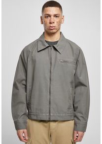 Urban Classics - Overdyed Workwear Darkshadow - Jacka - grå - M - Shell: 100% bomull; Lining: 100% Polyester,Bomull