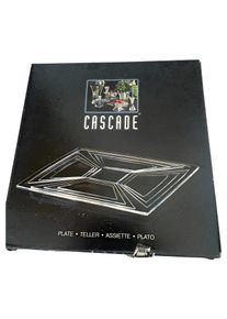 Bohemia Cascade drehbare Servierplatte Glas 23cm Elegant Festlich