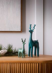 Figurine déco lot de 2 élans - vert - taille Onesize - bonprix