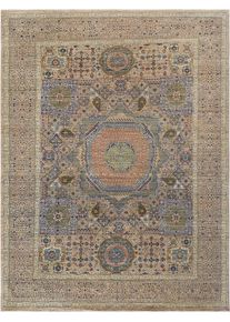 Mamluk Dywan 370x280 Beżowy (Pakistan) Ręcznie Tkany