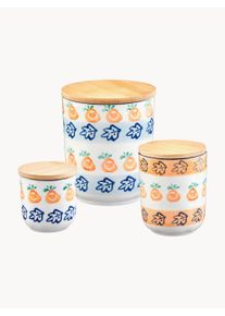 BJÖRN Kuchynské dózy Napoli, 3 ks Biela, Oranžová, Modrá, Zelená Rôzne veľkosti