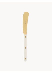 Sabre Paris Highly Polished Stainless Steel Butter Knife Bistrot Gold, White High-grade steel L 20 cm