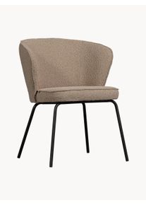 Woood Komplet krzeseł Bouclé z metalowymi nogami Admit, 2 elem. Beżowy S 60 x G 59 cm