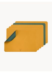 BJÖRN Obojstranné stolové prestierania, 6 ks Žltá, Zelená Š 30 x D 45 cm