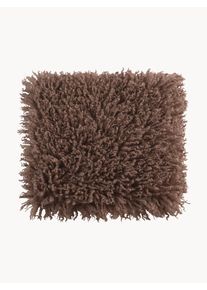 Jotex Poduszka na krzesło z pluszu Ludde Brązowy D 38 x S 38 cm