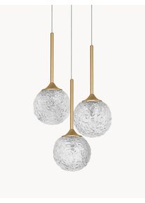 NOVA LUCE Lampa wisząca z funkcją przyciemniania Mirano Złoty Szkło, Metal Ø 32 x W 36 cm