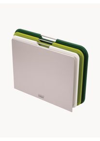 Joseph Joseph Dosky na krájanie so stojanom Nest, 4 ks Zelená, Strieborná Umelá hmota Súprava s rôznymi veľkosťami