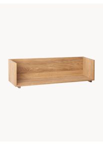 Kristina Dam P&oacute;łka ścienna z drewna dębowego Stack Brązowy Drewno, Lite drewno S 75 x W 25 cm