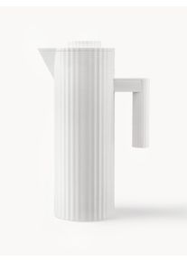 Alessi Termoska so štruktúrovaným povrchom Plissé, 1 l Biela Umelá hmota 1 l