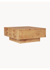 ferm LIVING Stolik kawowy z drewna Burl Jasne drewno Drewno S 70 x G 70 cm